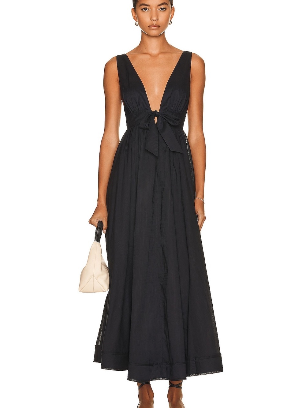 ZIMMERMANN BNWT Anneke Tie Front Maxi Dress